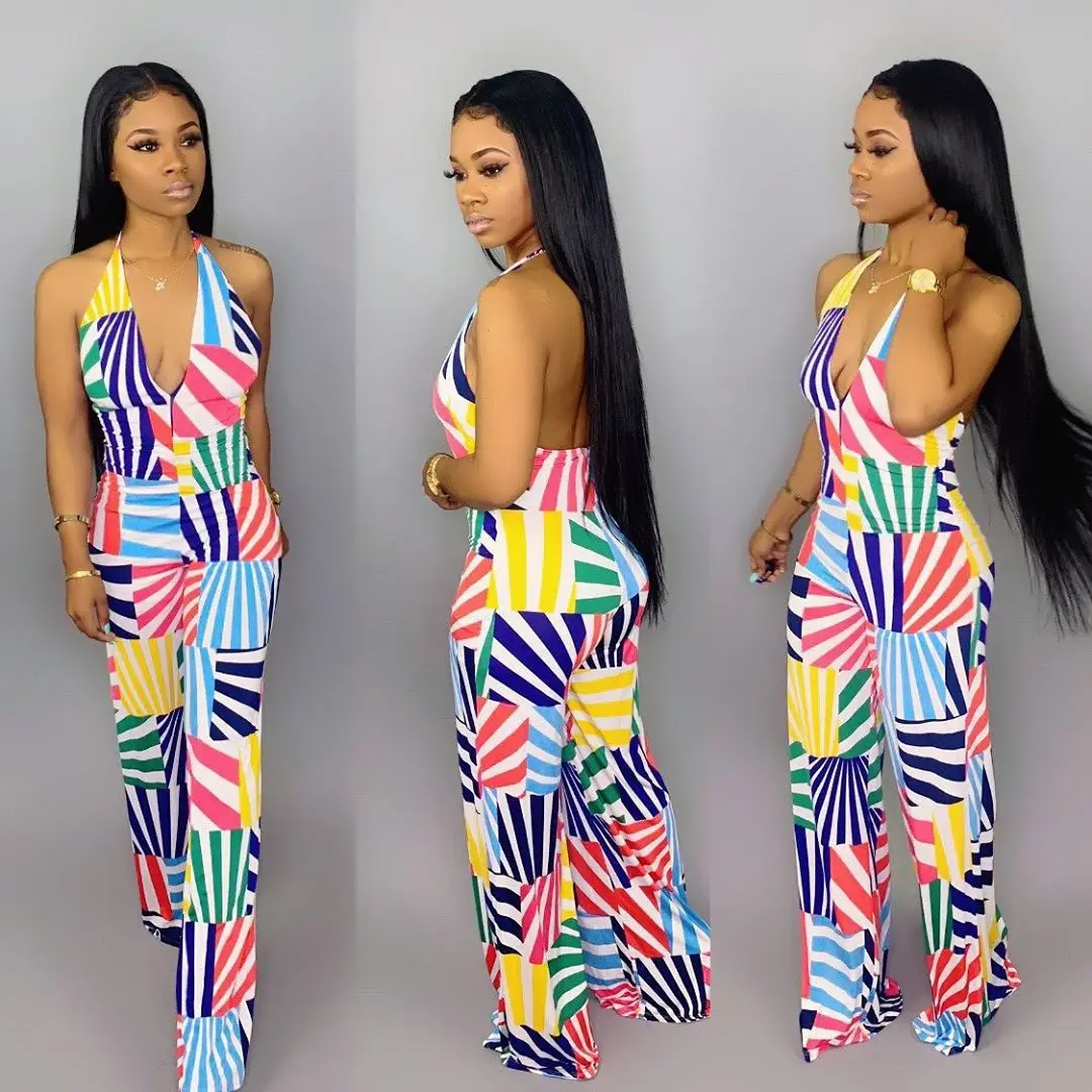 2019 Взрывные Модели европейской и американской моды линии печати Висячие шеи