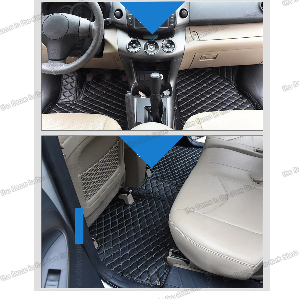 Lsrtw2017 кожаные автомобильные коврики для Toyota Rav4 2005 2006 2007 2008 2009 2010 2011 2012 Xa30 ковров