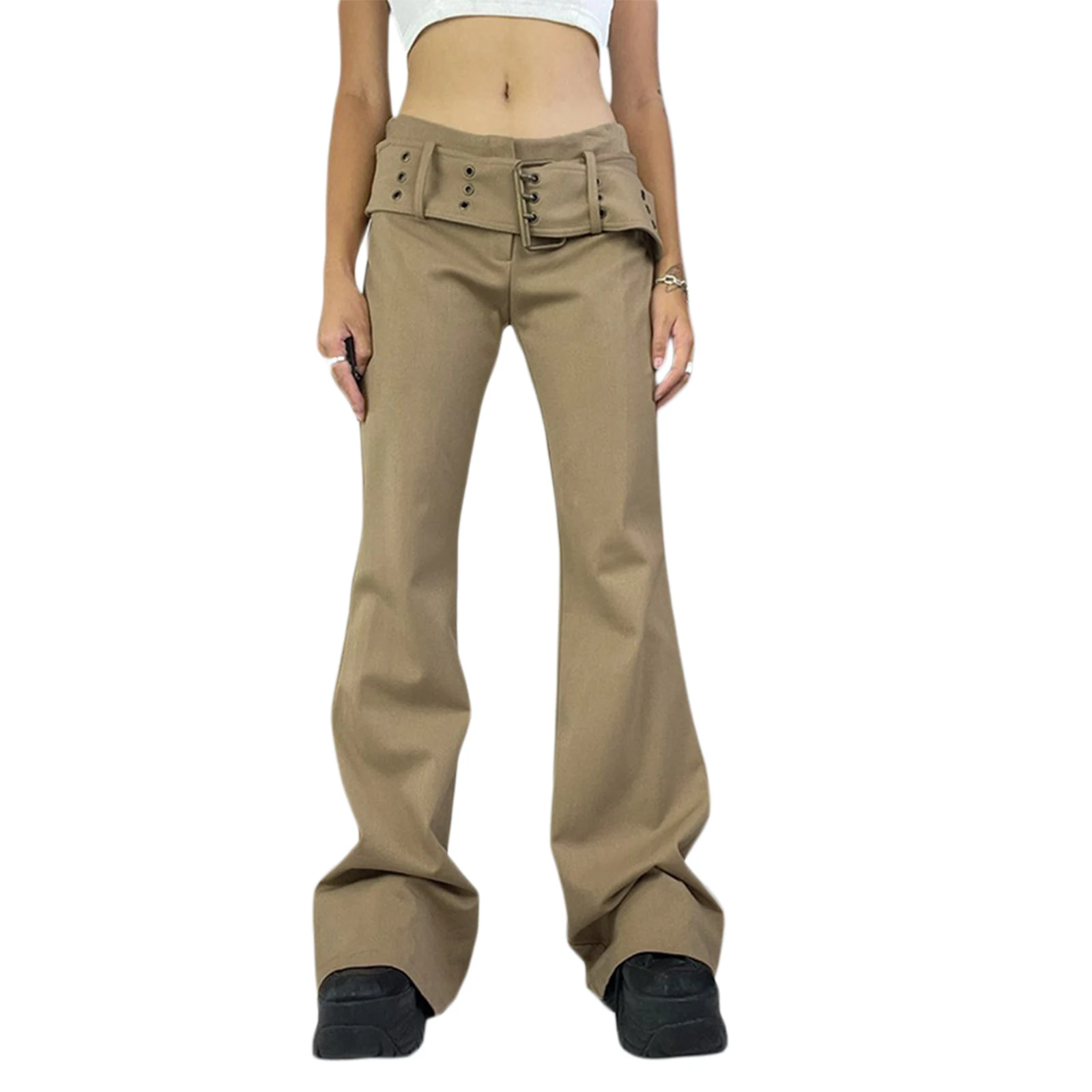 

Women Y2K High Waisted Jeans Straight Vintage Denim Pants Aesthetic Casual Pocket Pants 90s All-Match Streetwear