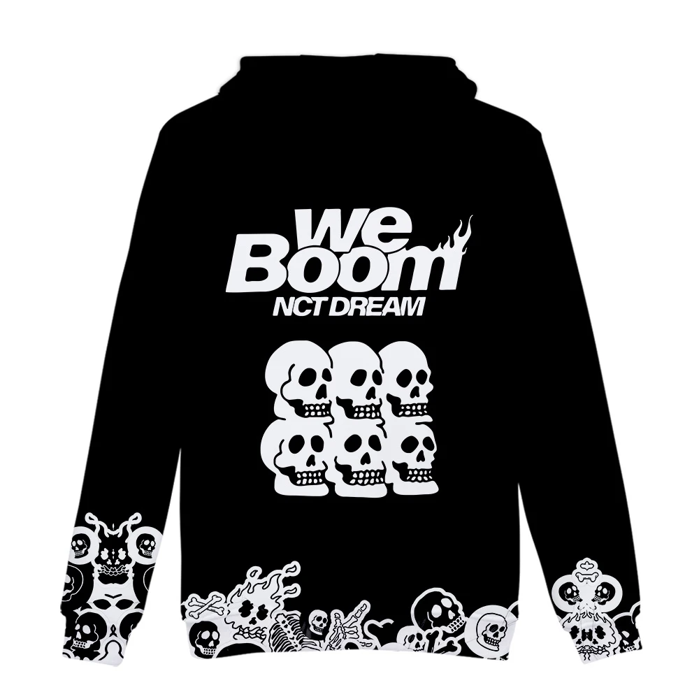 Новинка 2019 свитшот с капюшоном и 3D-принтом в стиле альбома WE BOOM от KPOP NCT DREAM