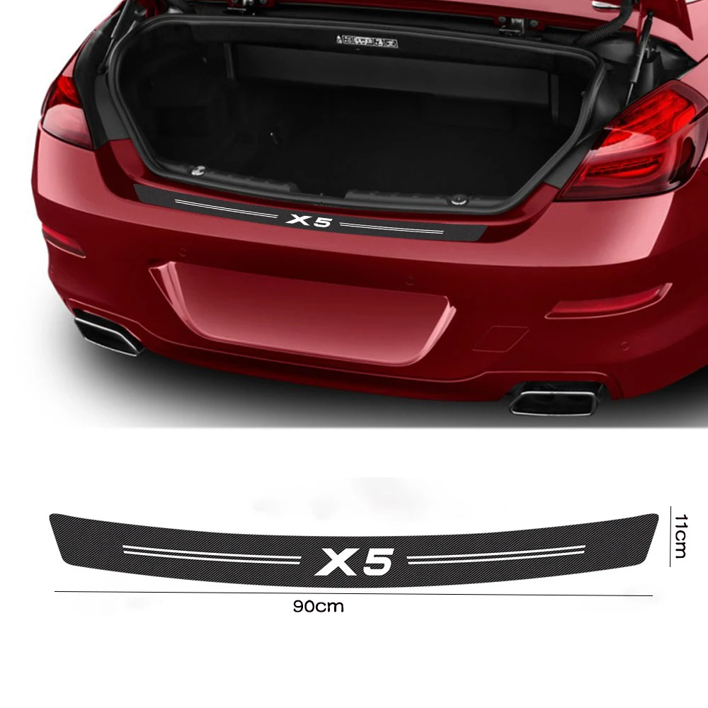 

Carbon Fiber Car Trunk Decals Decal For BMW X5 E53 E70 E83 F15 G05 X1 F48 X3 F25 X6 E71 X2 F39 X4 F26 X7 G07 Car Accessories