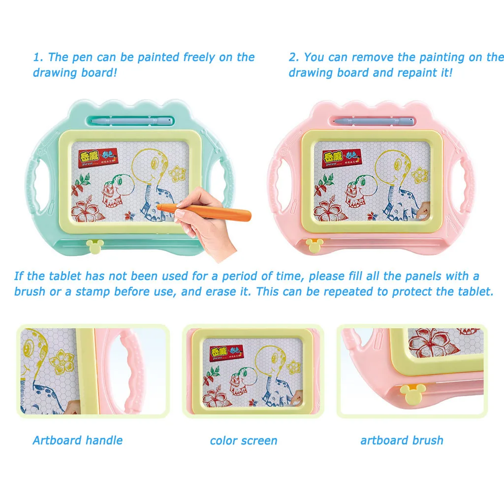 Доска для рисования магнитная доска граффити детей стираемая красочная книга