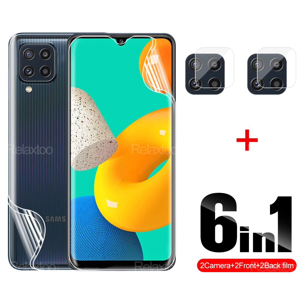

6 в 1 Гидрогелевая пленка для задней крышки камеры Samsung Galaxy M32 4G 5G M31 M31s M30s 6,4 "Защитная пленка для экрана