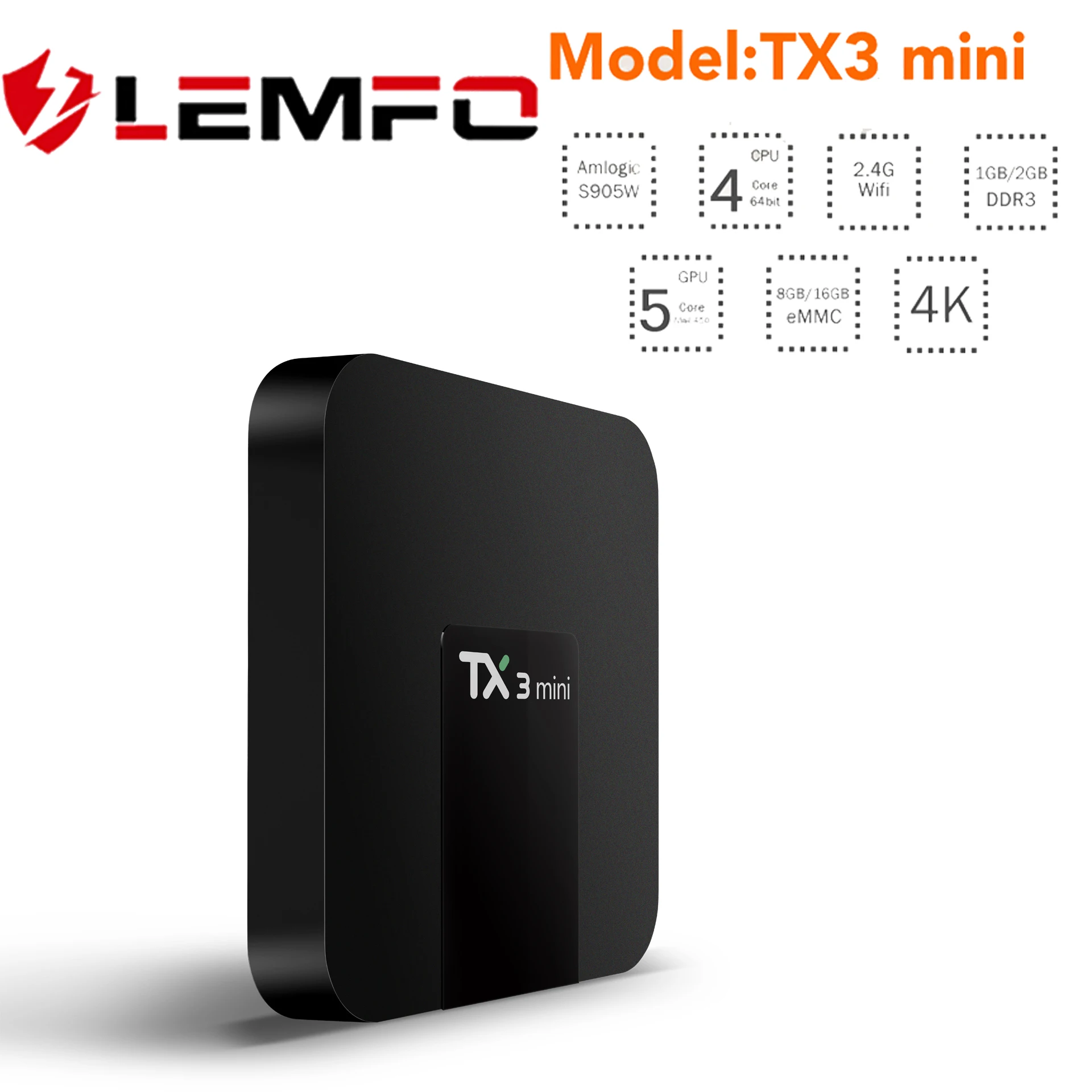 TX3 Mini S905W Android 8 1 телеприставка 2 Гб ram 16G 8GB DDR3 4K H.265 4G WiFi 3D Google Netflix Youtube Sst ТВ