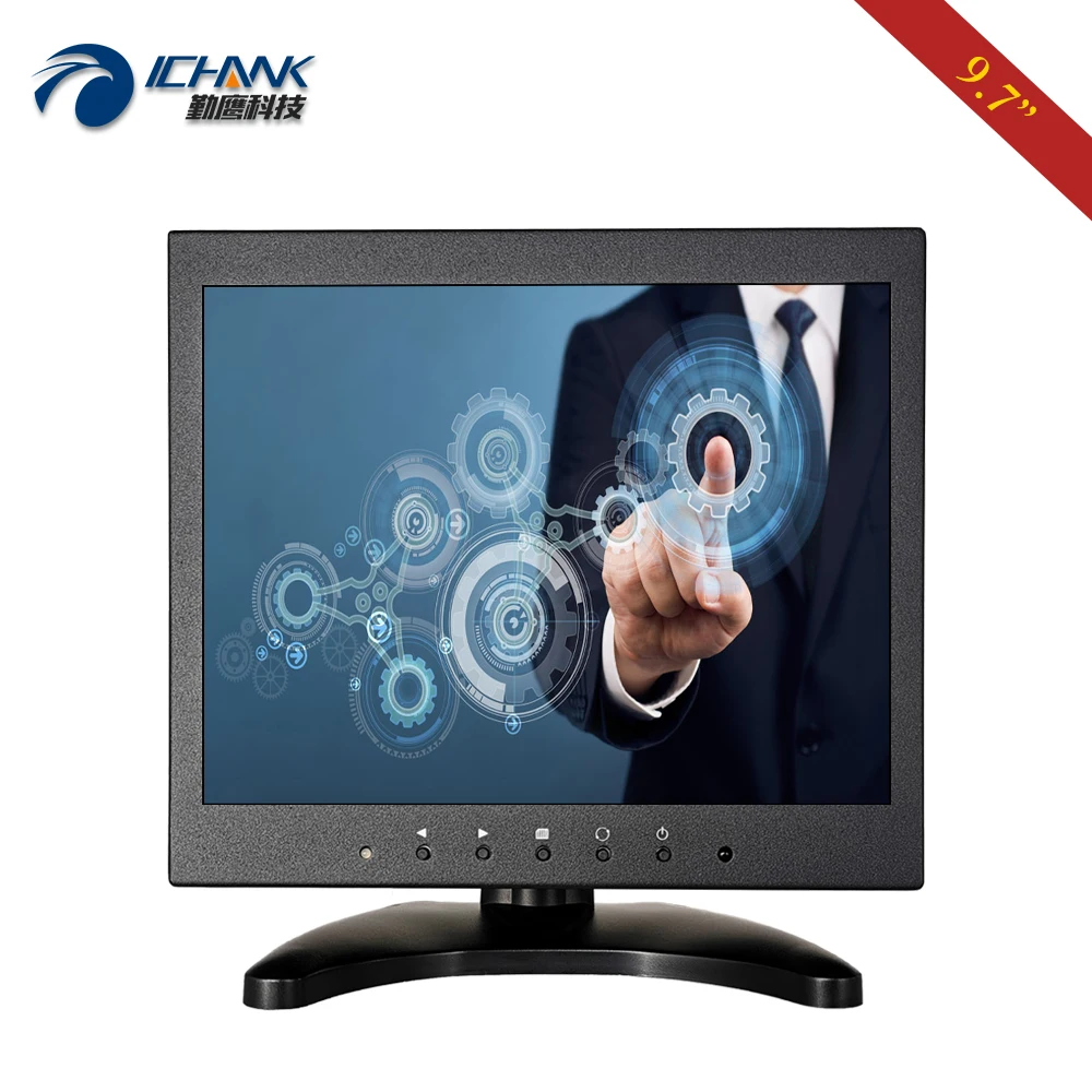 B097TC-ABHUV/9," 10" 1024x768 4:3 ips положительный ЖК-экран 720 1080p HDMI VGA USB промышленный резистивный сенсорный ПК-монитор дисплей
