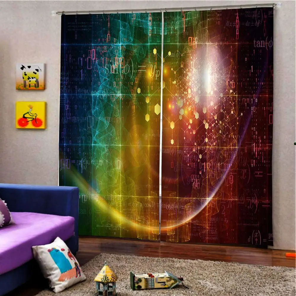 Индивидуальные 3d занавески новые эркерные балконные плотные затемненные на