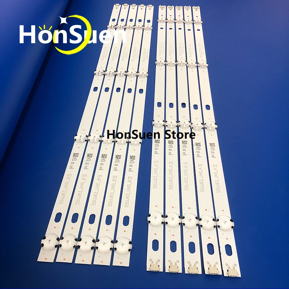 10pcsLED подсветка для 55UJ6560 55UJ670V 55UK6100PLB 55lj55 _ fhd_a 55UJ63_UHD_B Innotek 17Y 55UJ6320 NC550DGG 55UJ635T