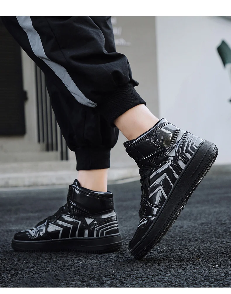 Новинка Marvel красная Мужская обувь для скейтборда Scarpe Air Avengers высокие спортивные коньки Светоотражающие кроссовки для мужчин Homme Chaussure