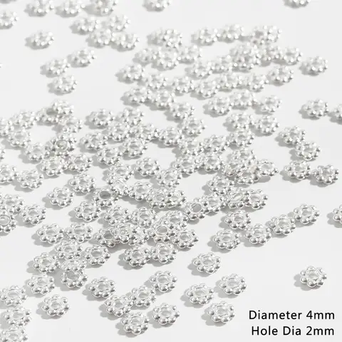 Металлические бусины-разделители Celadon 200 шт. 4/5/6 мм