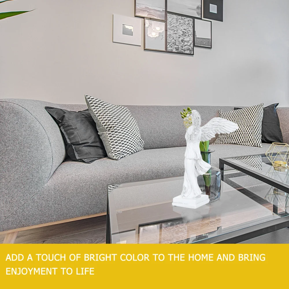 

Sculpture Designed Desktop Decoration Resin Crafts Creative Table Ornament Home Adornment White (E5-181514)