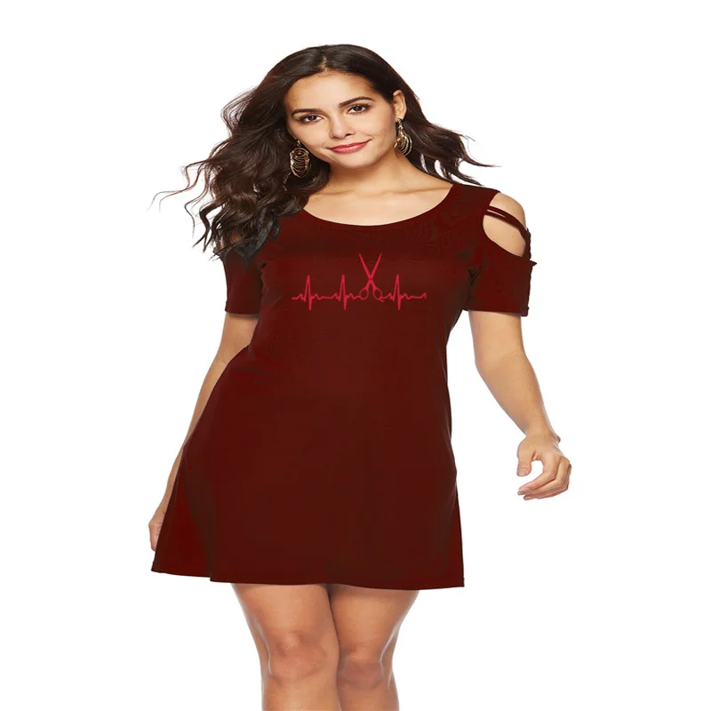 

Летняя брендовая одежда, парикмахерские платья, женские крутые волосы с принтом на плечах, винтажное хлопковое парикмахерское сексуальное ...