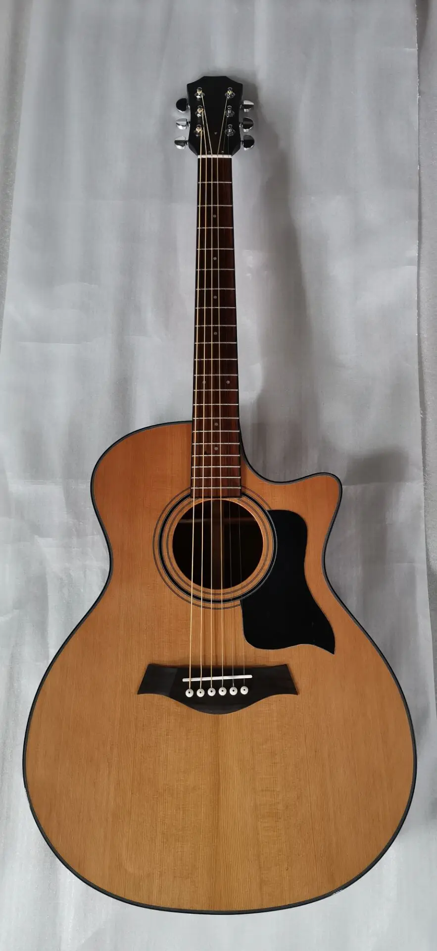 

Бесплатная доставка 414 LTD Западная красная кедра/Гавайская Акустическая гитара Koa Grand для аудитории под заказ с инкрустацией в горошек