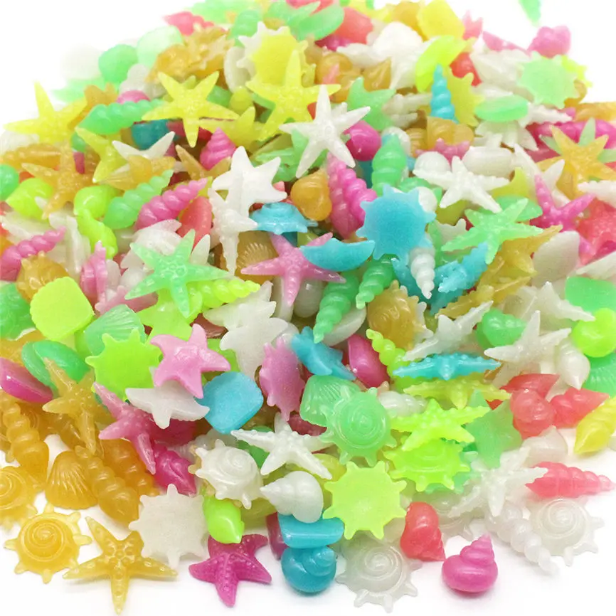 

1 Bag of 10 Luminous Stones Conch Shell Stone Aquarium Fish Tank Landscaping