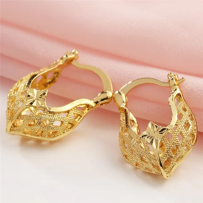 Hoop Earring E564 Классические желтое золото цвет серьги-кольца из металла для женщин Преувеличенные Роскошные полые большая серьга-кольцо массивные ювелирные изделия L4E569 - Окраска металла: Hoop Earring E564