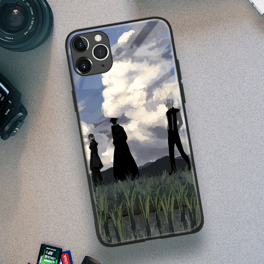 Мягкий ТПУ стеклянный чехол для IPhone SE 6s 7 8 Plus X Xr Xs 11 12 Mini Pro Max Samsung