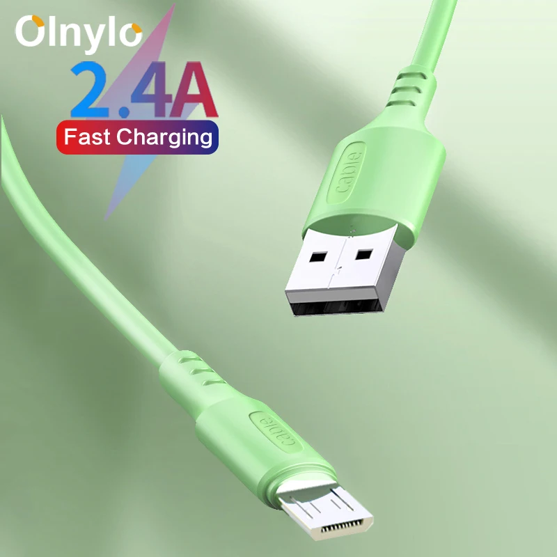 

Liquid Micro USB Cable Silicone Data Sync USB Charger Cable For Samsung S7 Huawei LG Xiaomi Android 0.25m/1.2m/1.8m Phone Cables