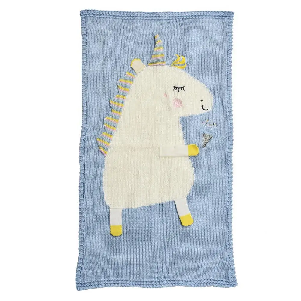 65 см * 110 мультяшный Фламинго олень Единорог животное милое детское одеяло диван