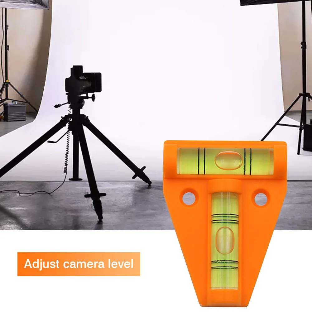 Оранжевый/черный мини-спиртовой уровень пластиковый треугольный прочный