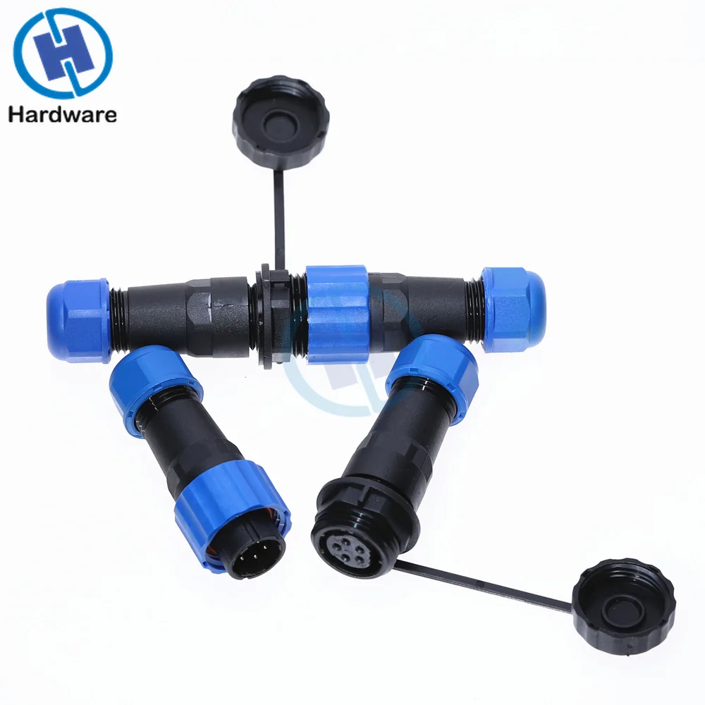 1 пара IP68 SP16 2Pin/3Pin/4Pin/5Pin/6Pin/7Pin/9Pin Водонепроницаемая воздушная розетка Панельное