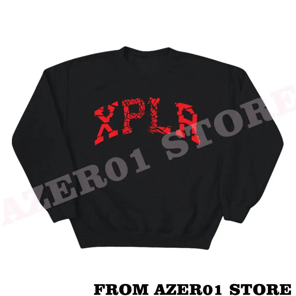 XPLR красные толстовки с капюшоном новый логотип Sam Colby Merch зимняя уличная одежда