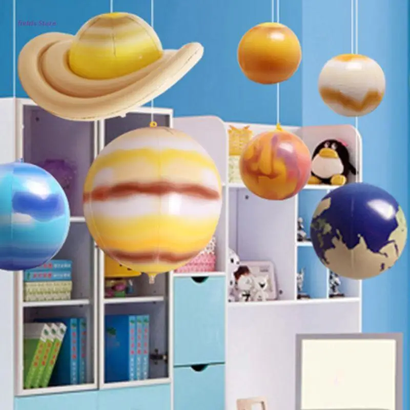 

10 Pcs/Set Balloon Simulation Solar System Nine PlanetsTeaching Model Balloons Children Blow Up Inflatable Toy XX9E