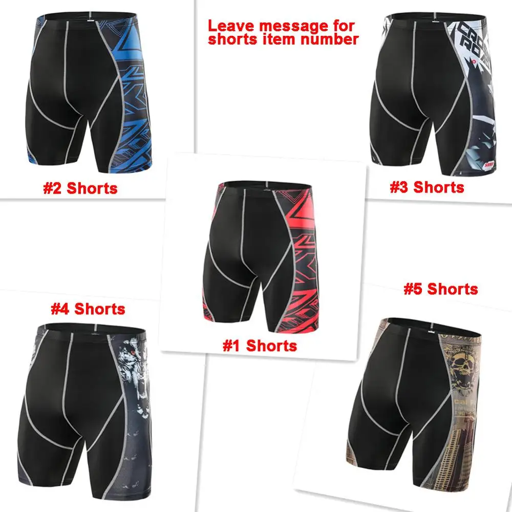 1pc Shorts leave No. Fanceey, спортивное термобелье, термобелье для мужчин, кальсоны, Термоодежда, Рашгард, комплект, длинное компрессионное нижнее белье, футболка, леггинсы - Цвет: 1pc Shorts leave No.