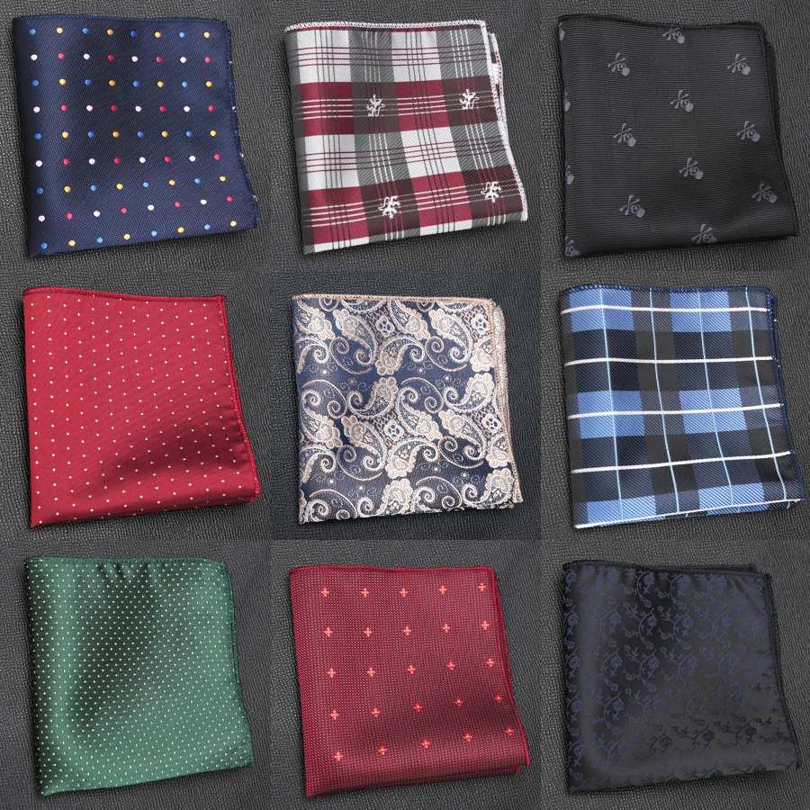 

Mens Handkerchief Luxury Jacquard Tie for Men Gifts Paisley Pocket Square Towel Hankies Fashion Formal Dress Accessories Cravat