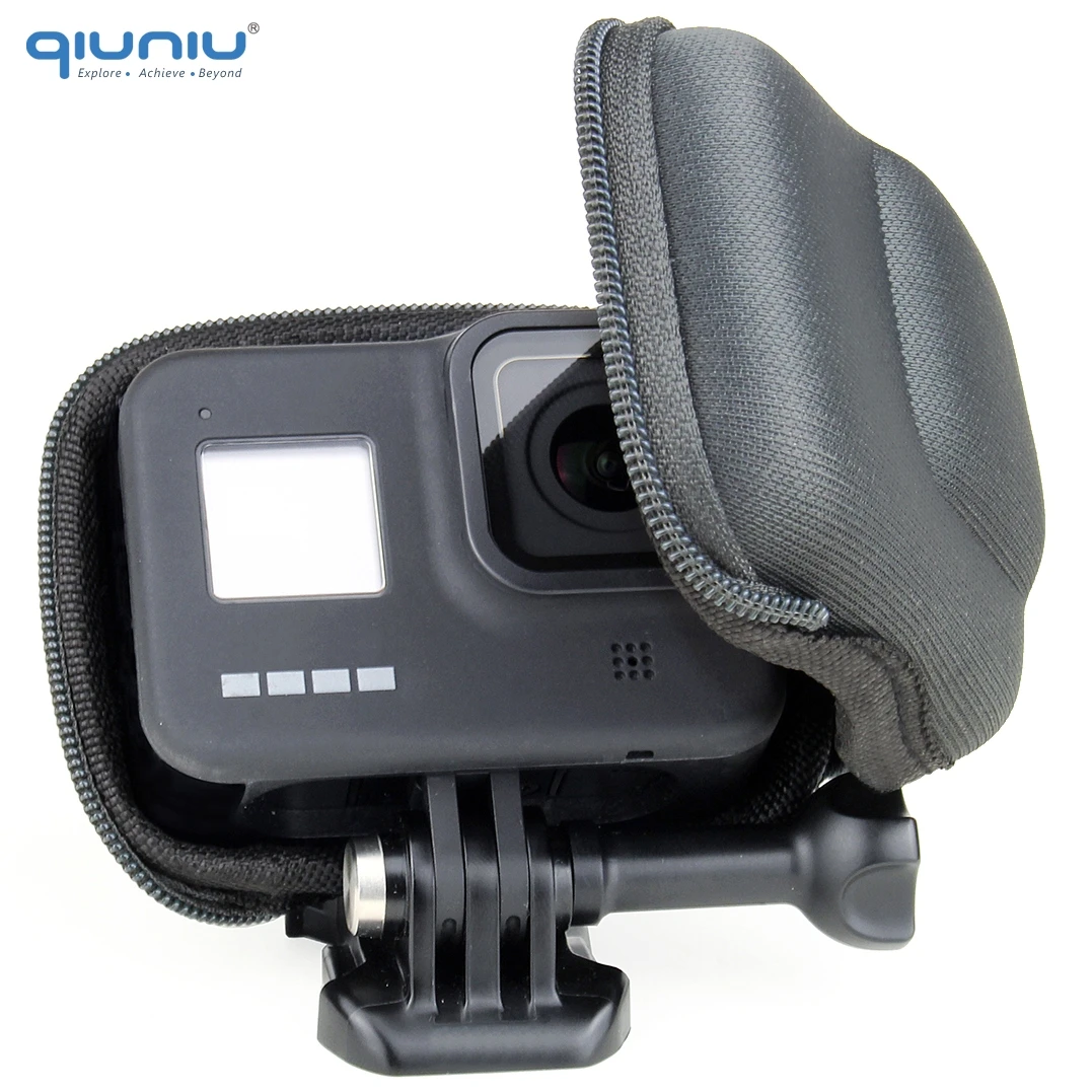 Чехол QIUNIU для хранения компактной мини камеры GoPro Hero 8 черный портативный