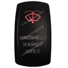 Красный светодиод омывателя ветрового стекла стеклоочиститель (ВКЛ) Выкл на автомобиль Лодка Кулисный Переключатель 7 контактов DPDT 12V 20A 24V 10A приборной панели светильник переключатель