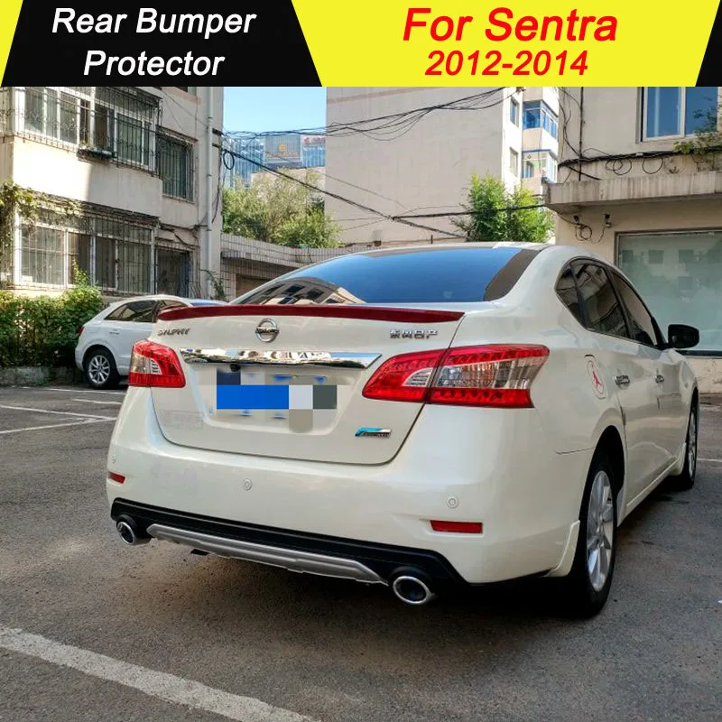 Автомобильный задний бампер для Nissan Sentra 2012 2013 задний бампер для губ Диффузор украшение бампера Защита заднего бампера