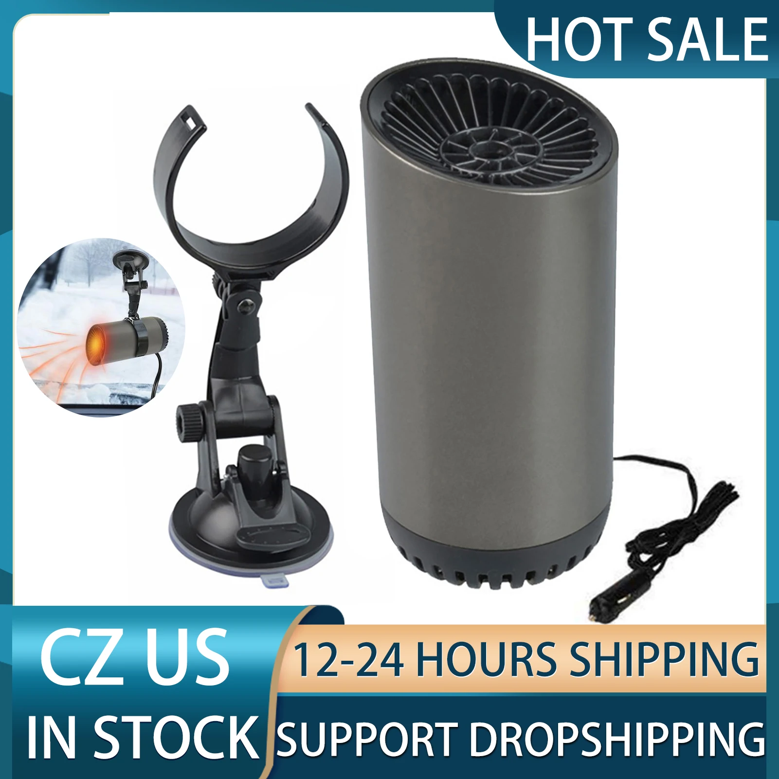 

150W 2 IN 1 Portable Fast car heater 12v Demister Vehicle Heater Fan Mini Car windshield defogger for Car interior Air Heater