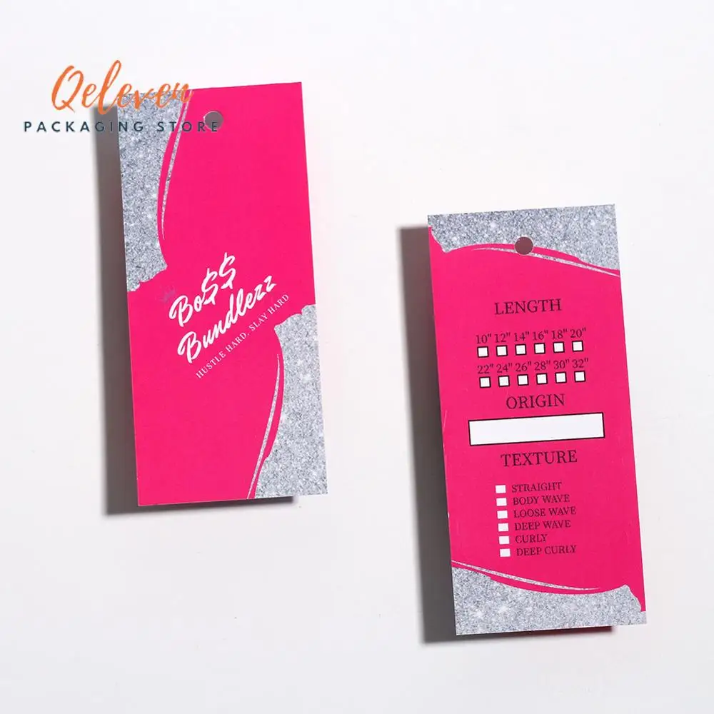 Индивидуальный Логотип бренд волосы парики упаковочная бумага ценники