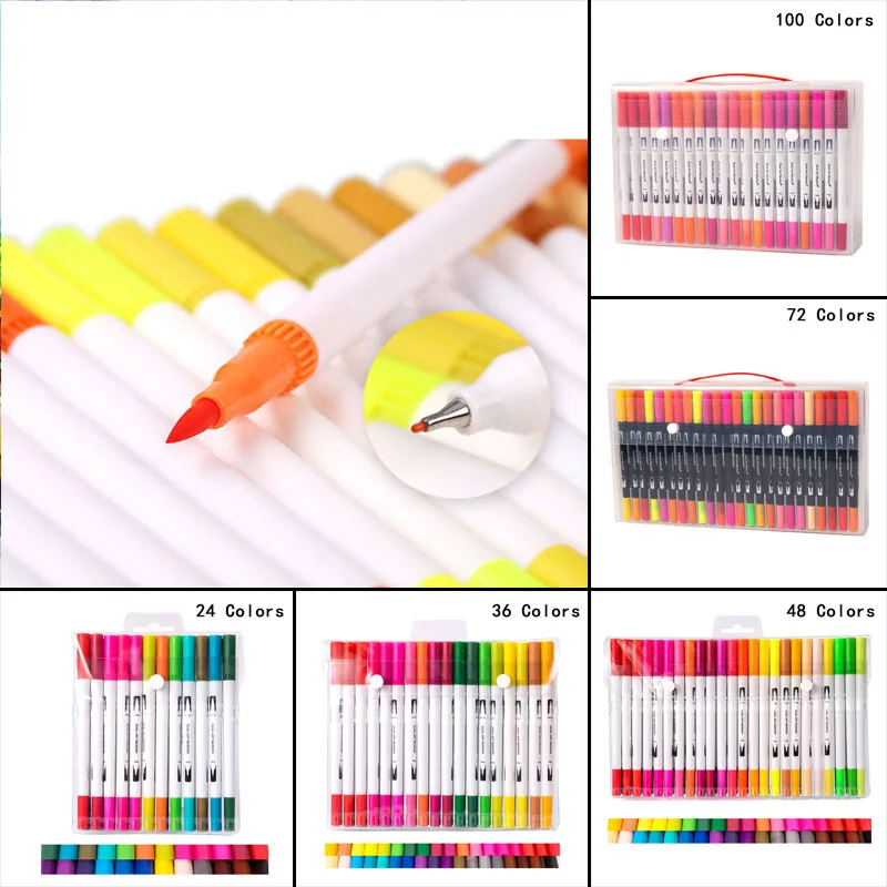 Линия Цветной ручка Набор для рисования насадка зубных щеток Ремесла Сделай Сам