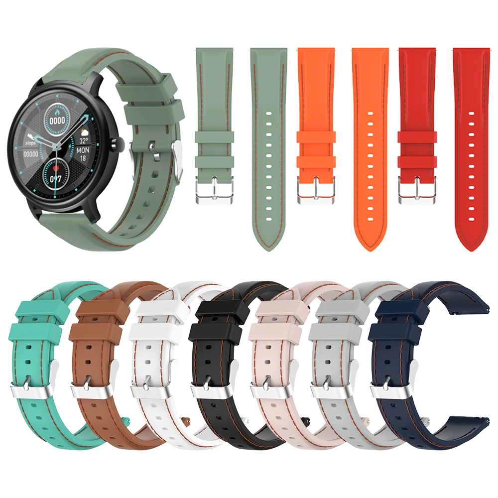 

Suture Silicone Strap For Mibro Air Smart Watch Band Wriststrap Watchband Replace Bracelet Accessories