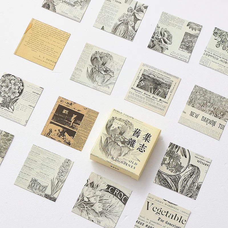 45 шт./коробка винтажные наклейки для журналов|Канцелярские наклейки| |