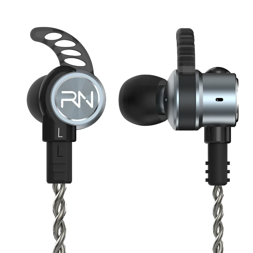 Hybrid In Ear наушники Revonext RX6 1DD + 1BA HIFI Bass DJ для бега спортивные гарнитура вкладыши QT2 QT3