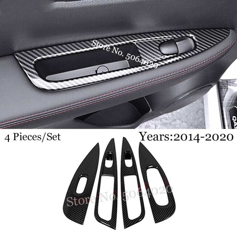 

Для Nissan Qashqai J11 Rogue Sport 2014-2017 2018 ABS углеродное волокно, ручка рычага переключения передач автомобиля, ручка, накладка, аксессуары, 1 шт.