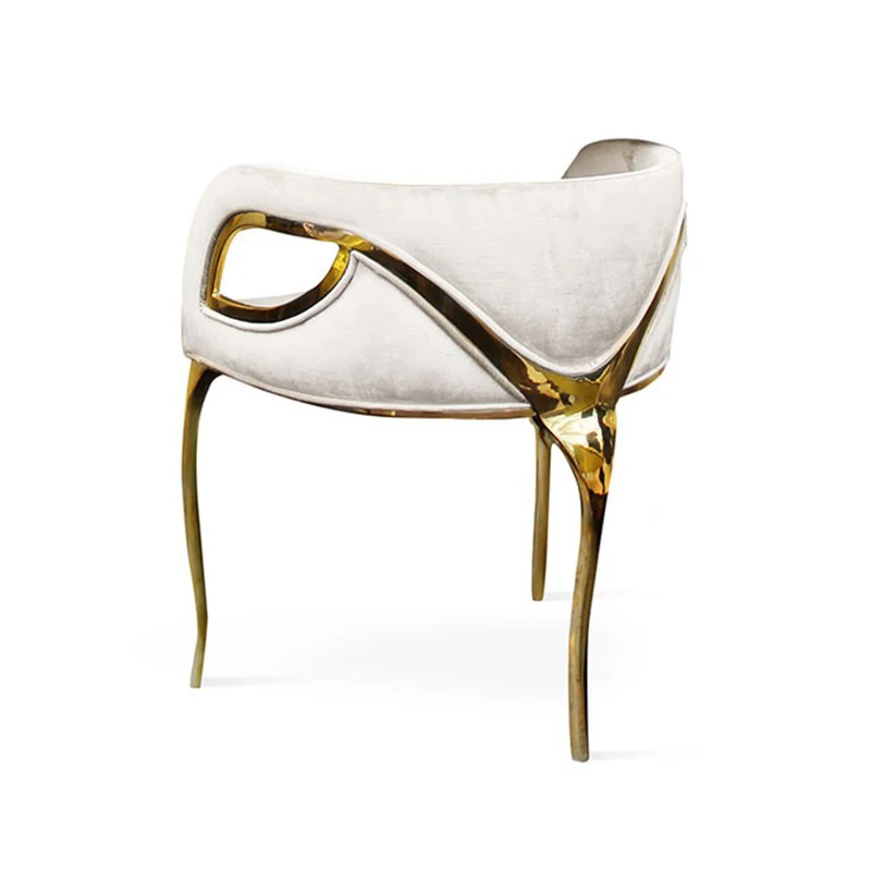 

Modern luxury hotel furniture metal hotel bar chair