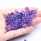 4*7 мм Смешанные фиолетового цвета с буквенным принтом акриловые бусины с алфавитом круглые плоские наборные бусины для самостоятельного изготовления ювелирных изделий браслет ожерелье УП