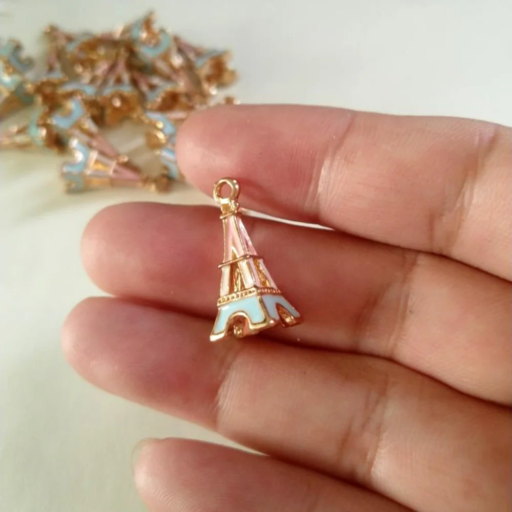 4 шт Симпатичные Эйфелева подвески в виде башни изготовление браслета ожерелья