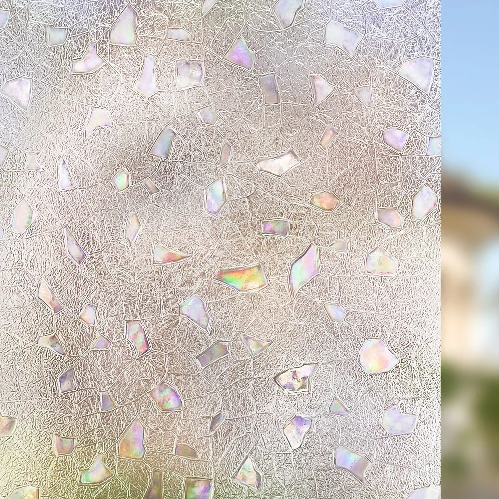 Статическая липкая стеклянная пленка длиной 100 см 3D лазерный камень частная