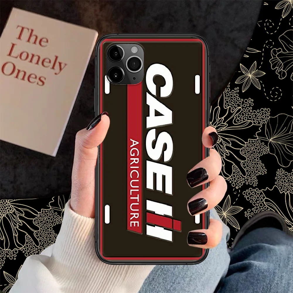 Чехол для телефона с логотипом Tractor CASE IH для iphone 5 5s se 2 6 6s 7 8 12 mini plus X XS XR 11 PRO MAX черный, красивый фундамент tpu on.