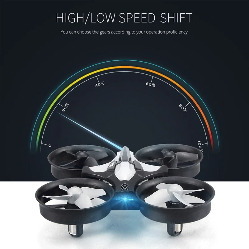 

Hot Selling Quadcopter 2.4G Mini Drone Remote Control Free Rotating Headless Mode Aircraft with LED Light for Kids