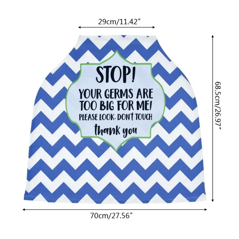 

Nursing Cover No Touching Sign Breastfeeding Scarf Stretchy Baby Car Seat Cover