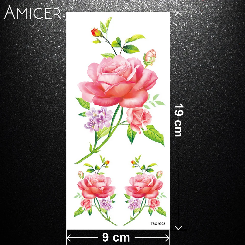 Флеш тату из хны Поддельные Временные татуировки наклейки коротким рукавом