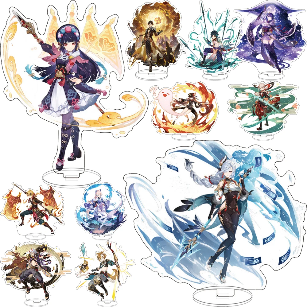 

Anime Genshin Impact Figure Kamisato Ayato Yae Miko Raiden Shogun Acrylic Stand Model Plate Desk Decor Standing Sign Fans Gifts
