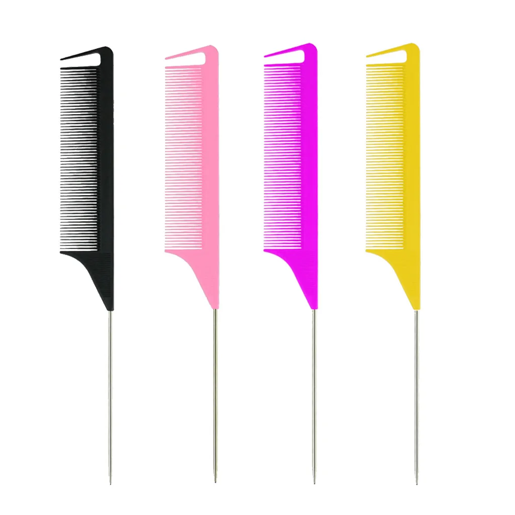 

Anti-static Fine-tooth Comb Rat Tail Comb Hairdresser Tool Separate Parting For Hair Highlighting Foiling Hair Comb