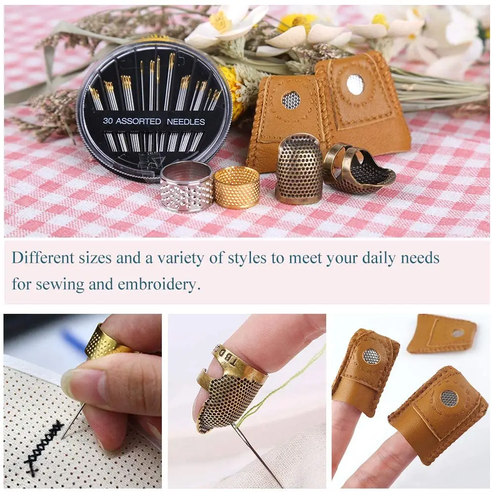 KAOBUY 38 шт. искусственная кожа + иглы Регулируемая металлическая бронза