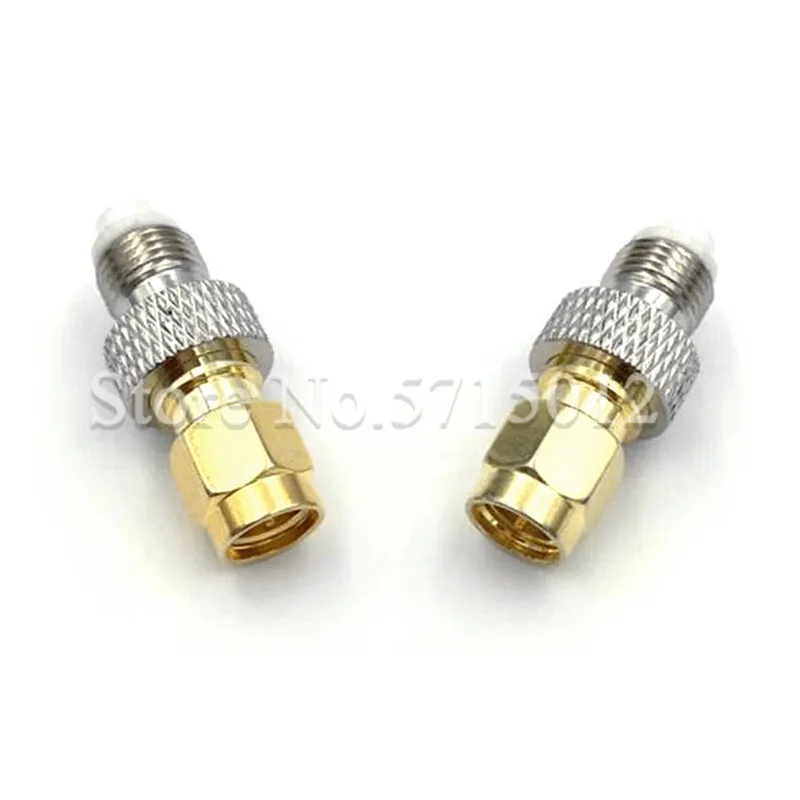 

2pcs Nickel Plated Brass RF Adaptor FME/SMA-KJ FME Famale Head Turn to SMA Male Head Internal Thread Connector Converter