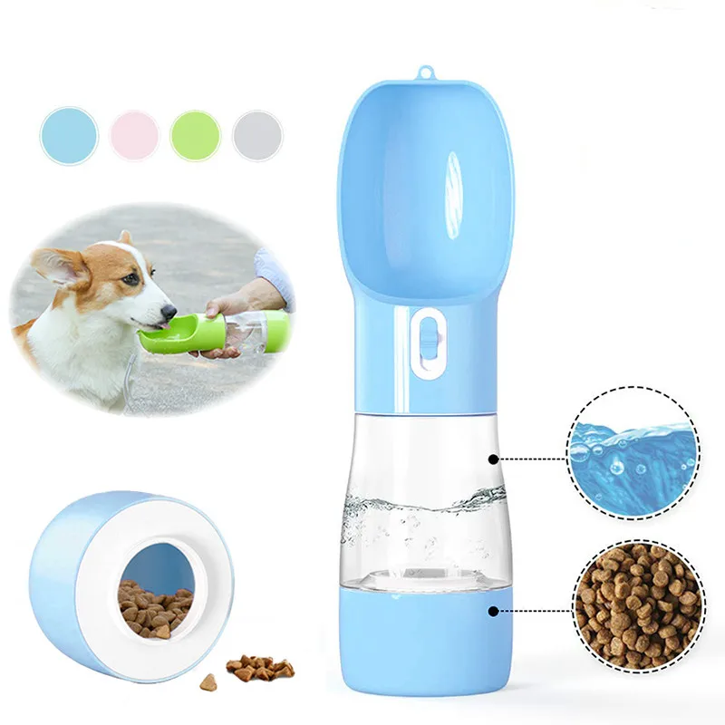 FML миска для собаки бутылка воды питатель портативный Диспенсер еды домашние